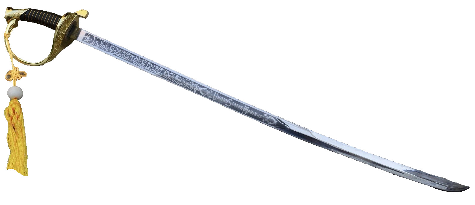 Officially Licensed USMC US Marine Corp NCO Engraved Saber Sword 39" NEWopen box