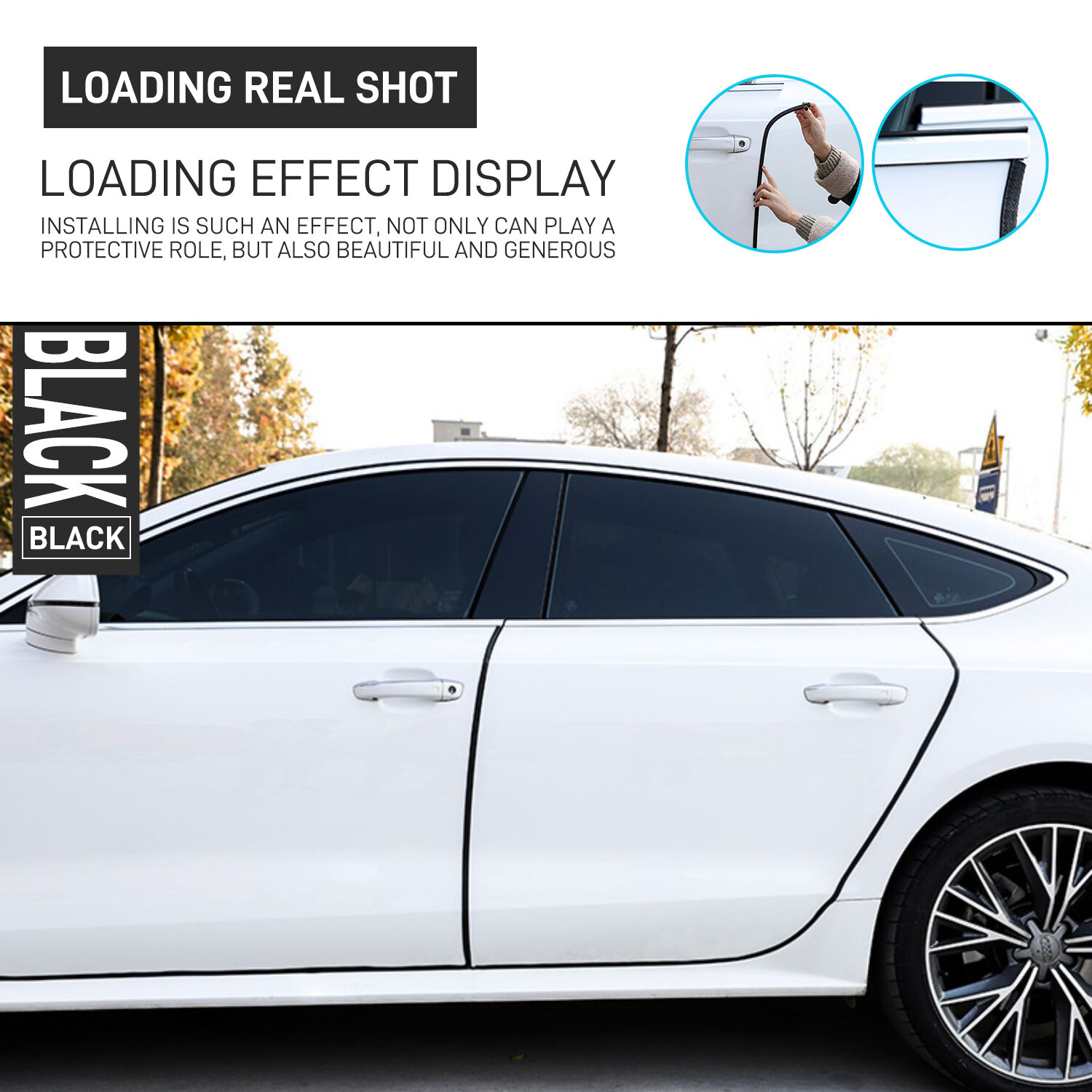 Universal U Shape Car Door Edge Trim Protector Edge Trim Seal Strip Edge Guard