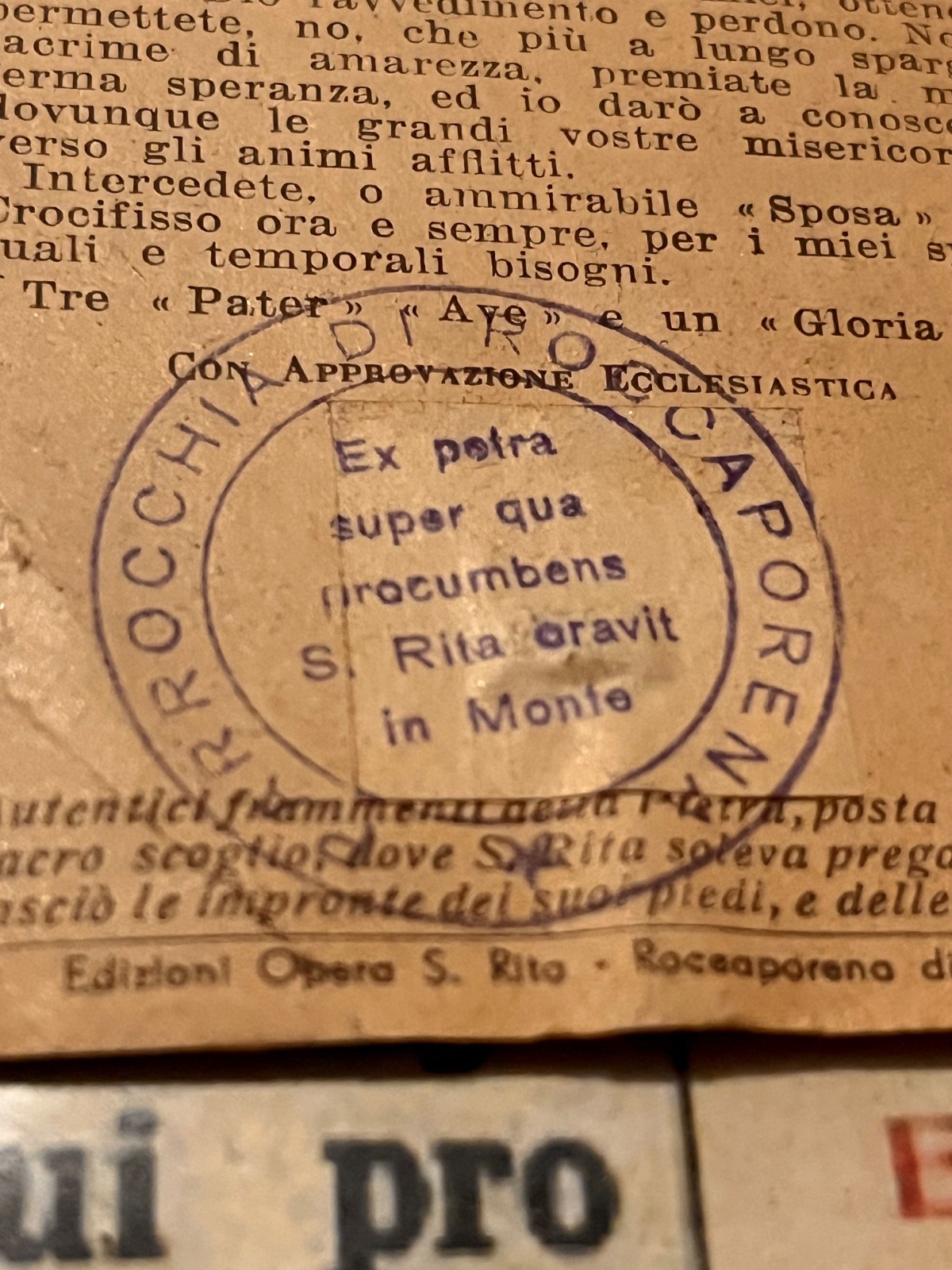 RARE SPECIAL RELIC / EX-VOTO S. Rita : stunning with Sterling Silver heart !!!