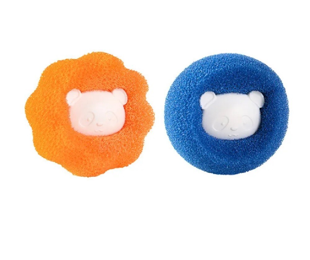 8 Ps Pet Hair Remover Ball-Reusable Laundry Sponge Dryer Anti-Winding Adsorption