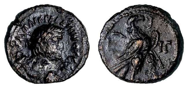 Gallienus Ancient Roman Tetradrachm, Alexandria L-IΓ. Genuine Coin Certified COA