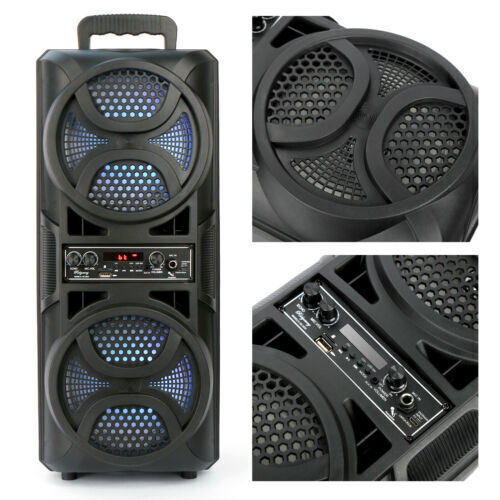 3000W Portable Bluetooth Speaker Sub woofer Heavy Bass Sound System Party+Remote