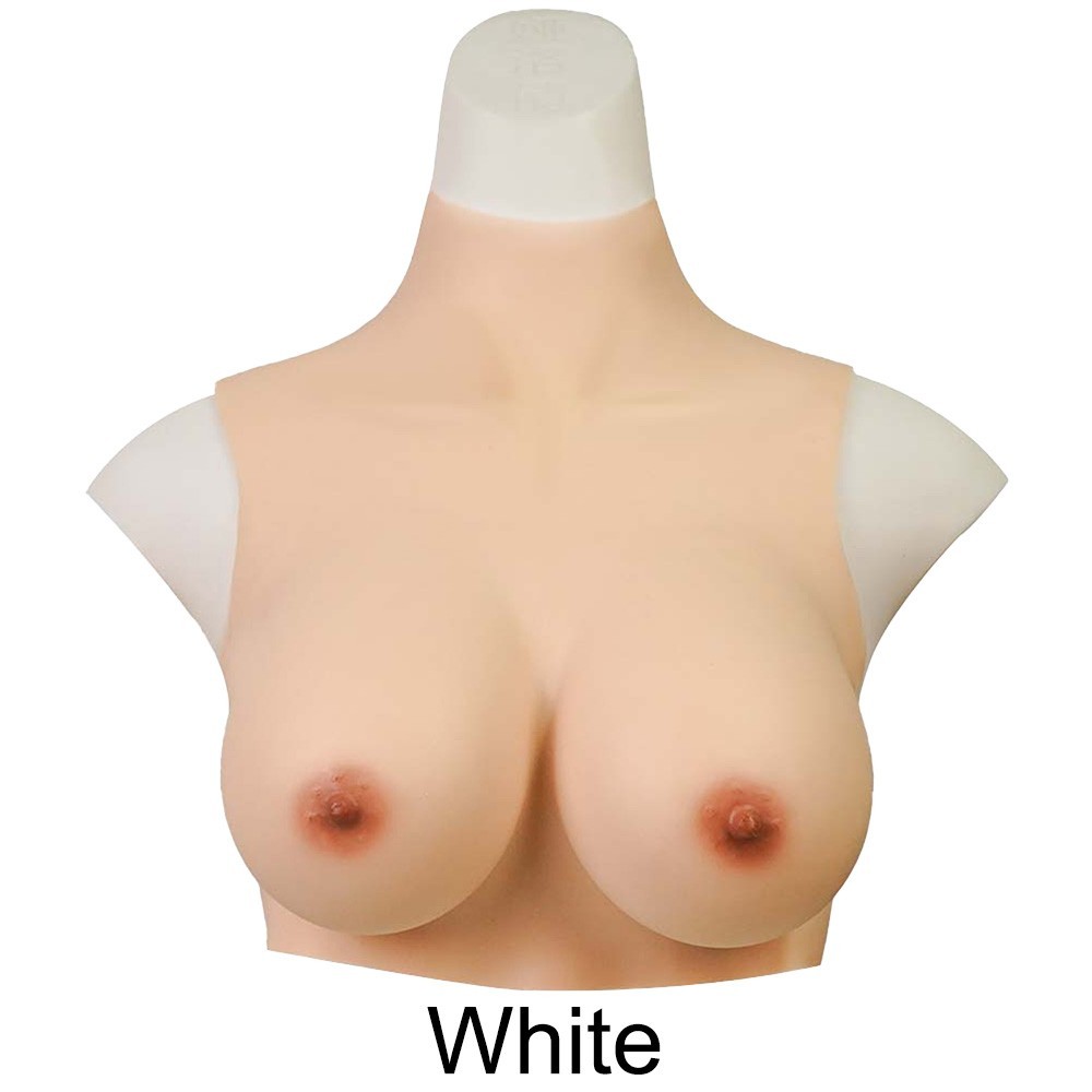 Realistic Silicone Breast Forms Breast Plate Fake Boobs B-G Cup For Crossdresser