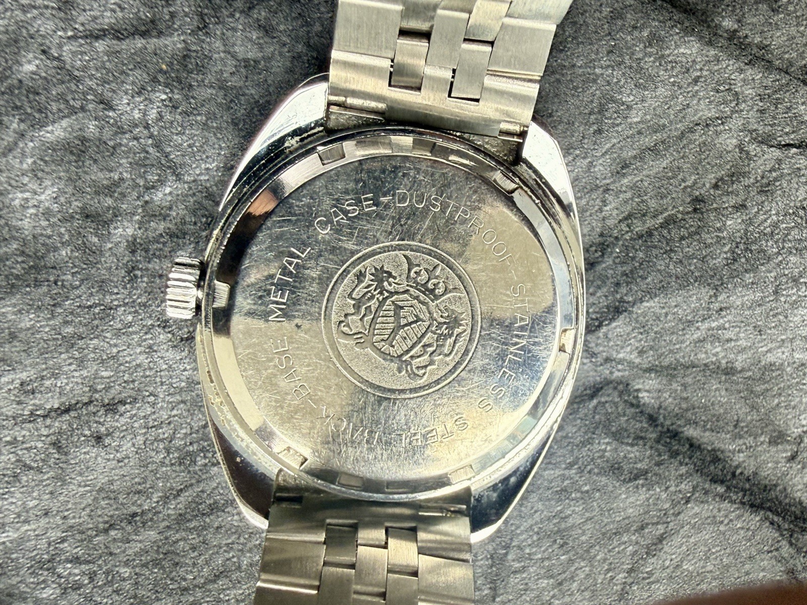 Vintage ELAMI De Luxe 36 automatic Swiss Mens Watch Rare