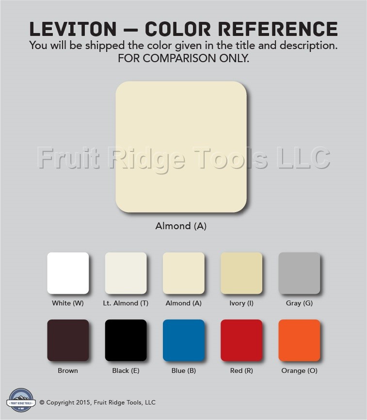 Leviton 82000-PRT Almond 1/2" Wallplate Cover Screws 6-32 Thread Oval Head 100pc