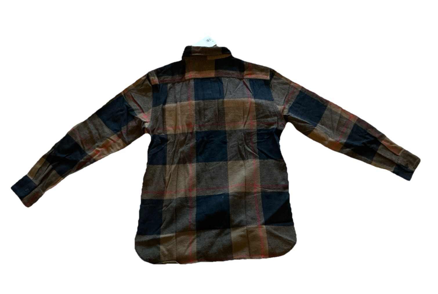 Levi's The Worker Men's Flannel Shirt Brown Black Plaid Relaxed Fit