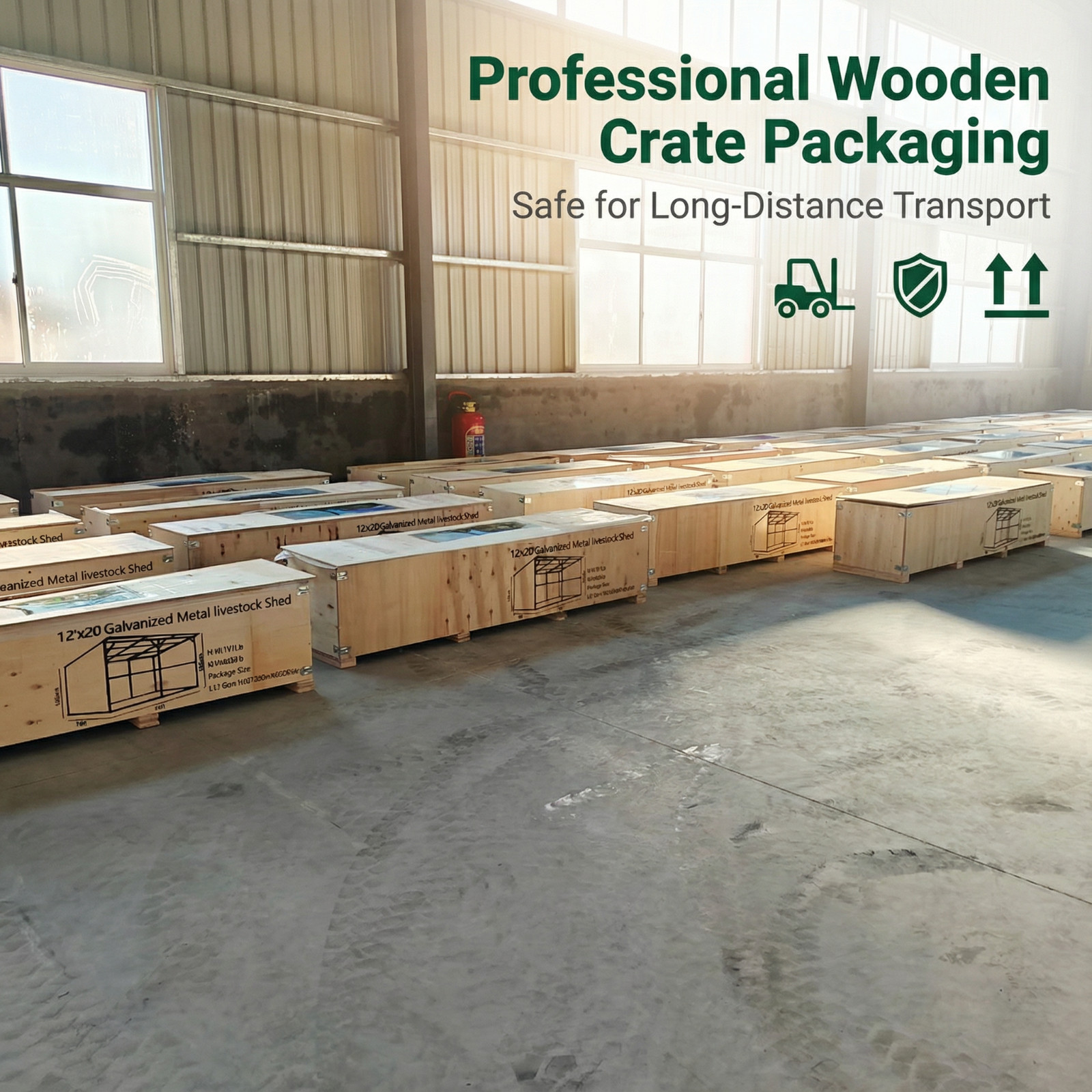 New 20x12 Ft Metal Livestock Shelter Run-in Shed for Cattle Horse Goat free ship