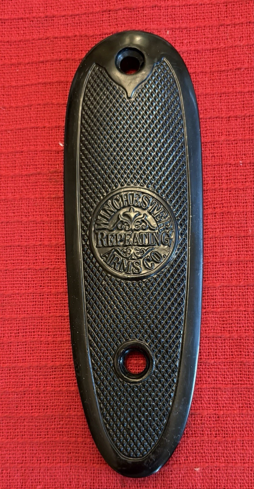 Winchester Logo Butt Plate - fits Models 12, 21, 24, 37, 50, 97, 101 & 1911 -New