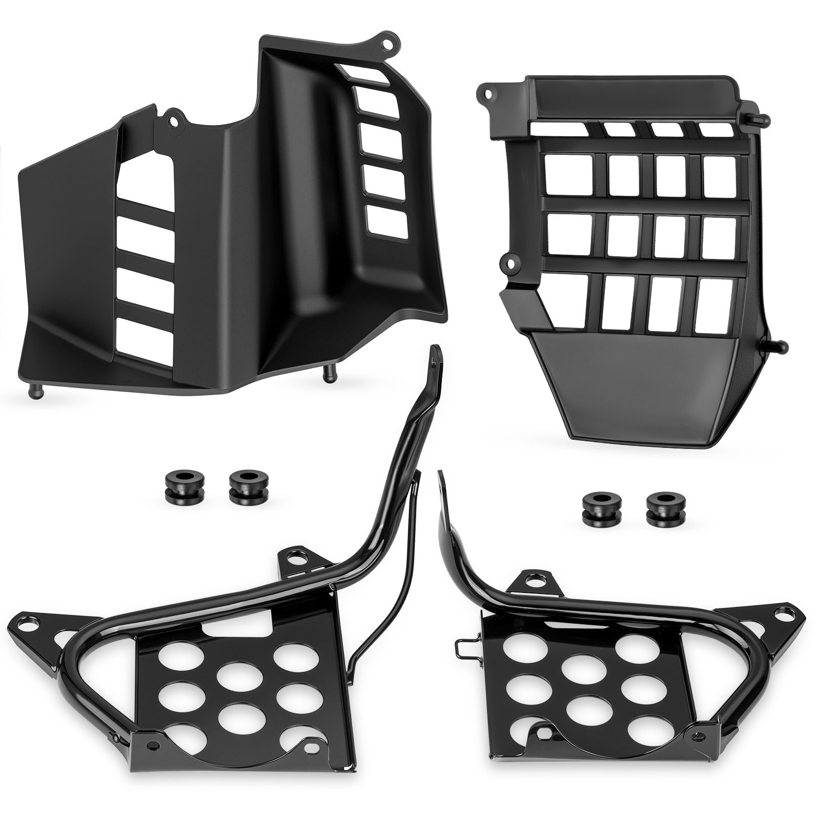 Heel Guards Footrest For Yamaha Banshee YFZ350 Left + Right Nerf Bars 1990-2006