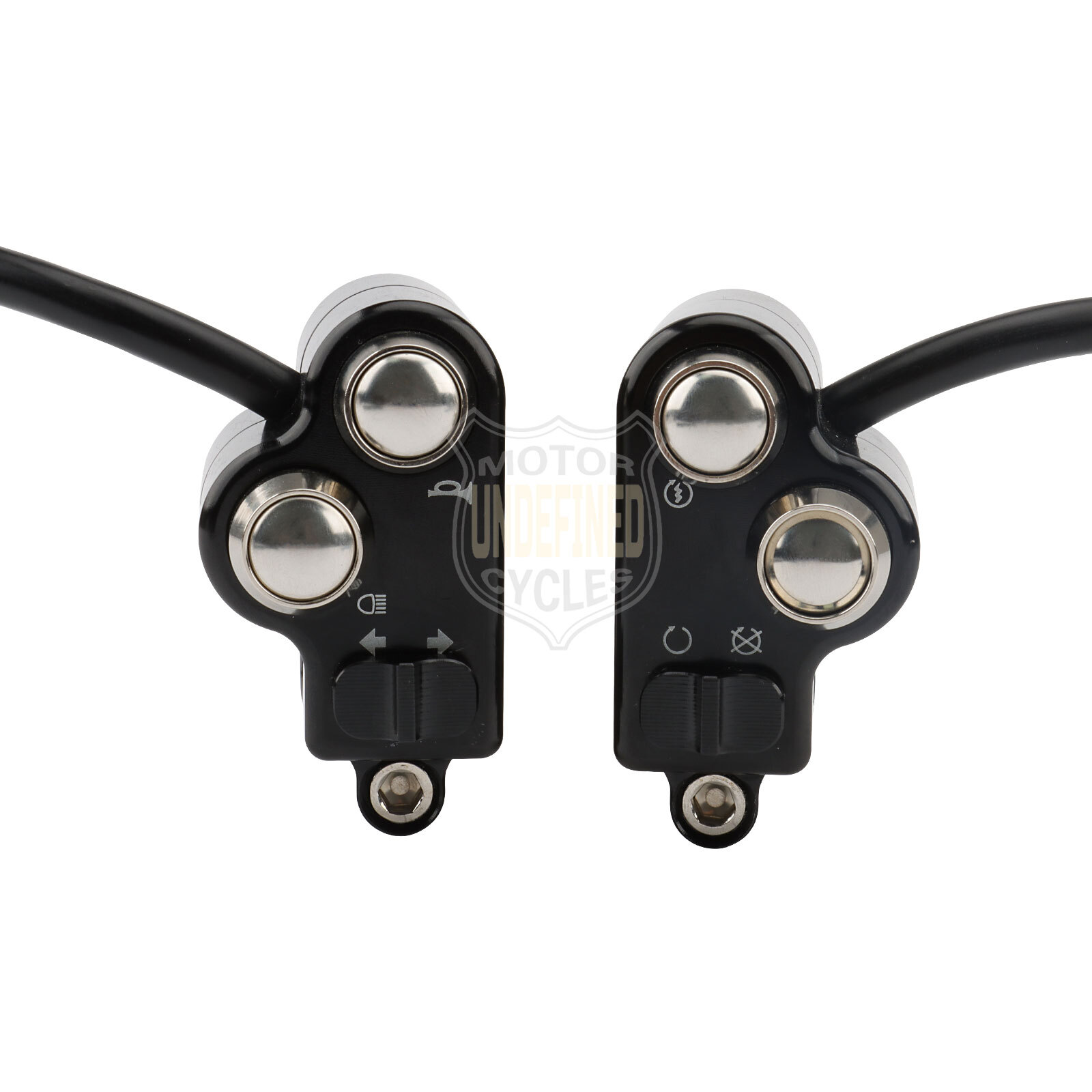 1" Bar Universal Handlebar Switch Horn Button Controls for Harley Chopper Bobber