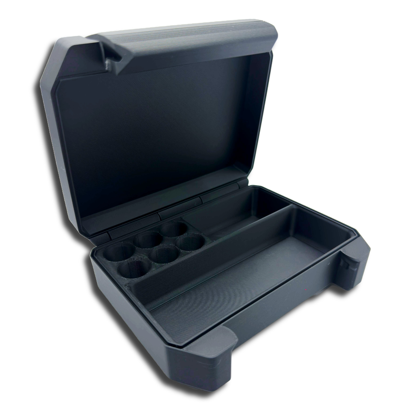 6×3ml Vial Storage Case for Peptide, Insulin, TRT + BAC Water & Syringe Slot