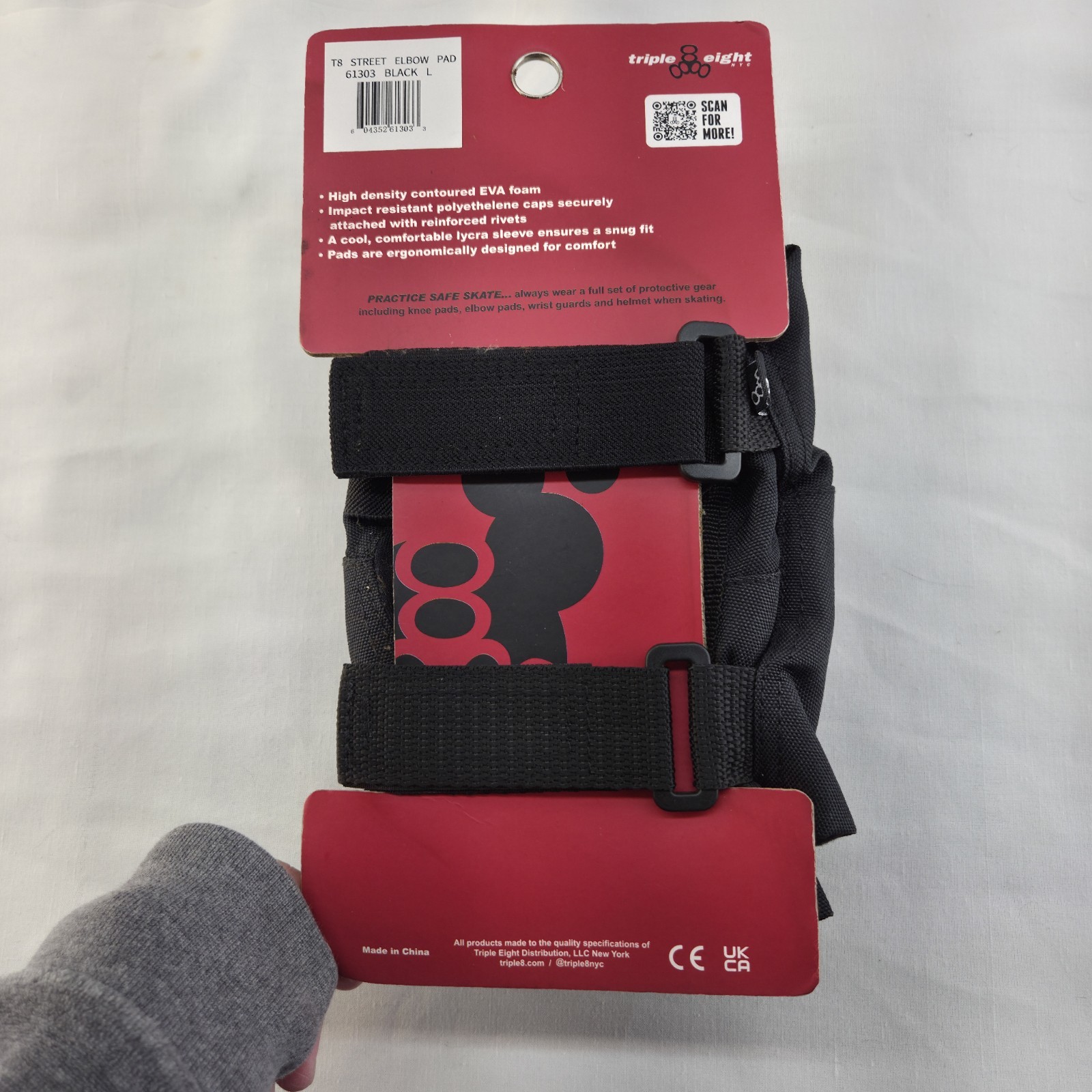 Triple 8 Skateboard/BMX Street Elbow Pads Size Large New