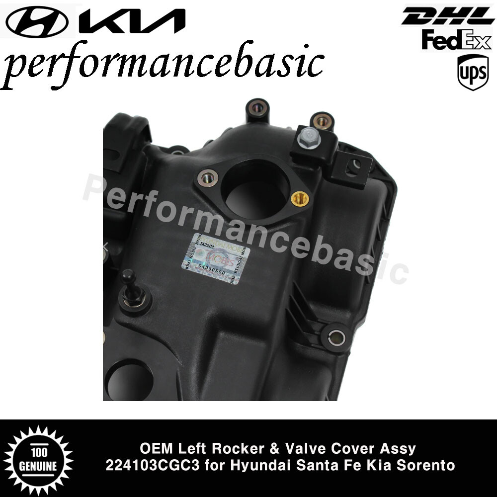 OEM Left Rocker & Valve Cover Assy 224103CGC3 for Hyundai Santa Fe Kia Sorento