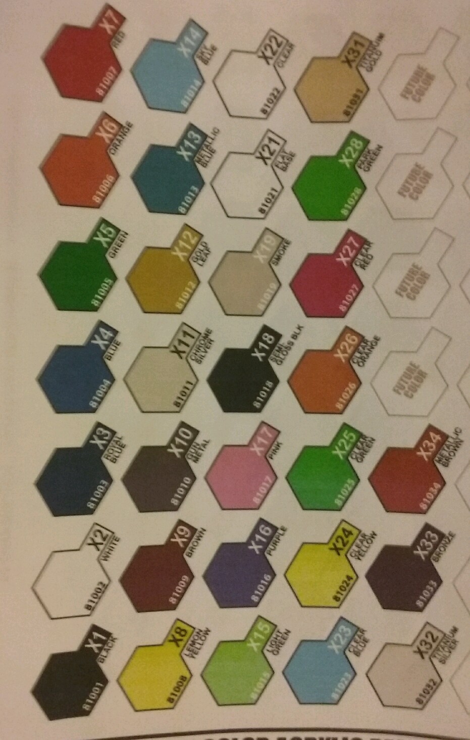 Tamiya acrylic paint. BUNDLE!!! 23ml, pick any 10.