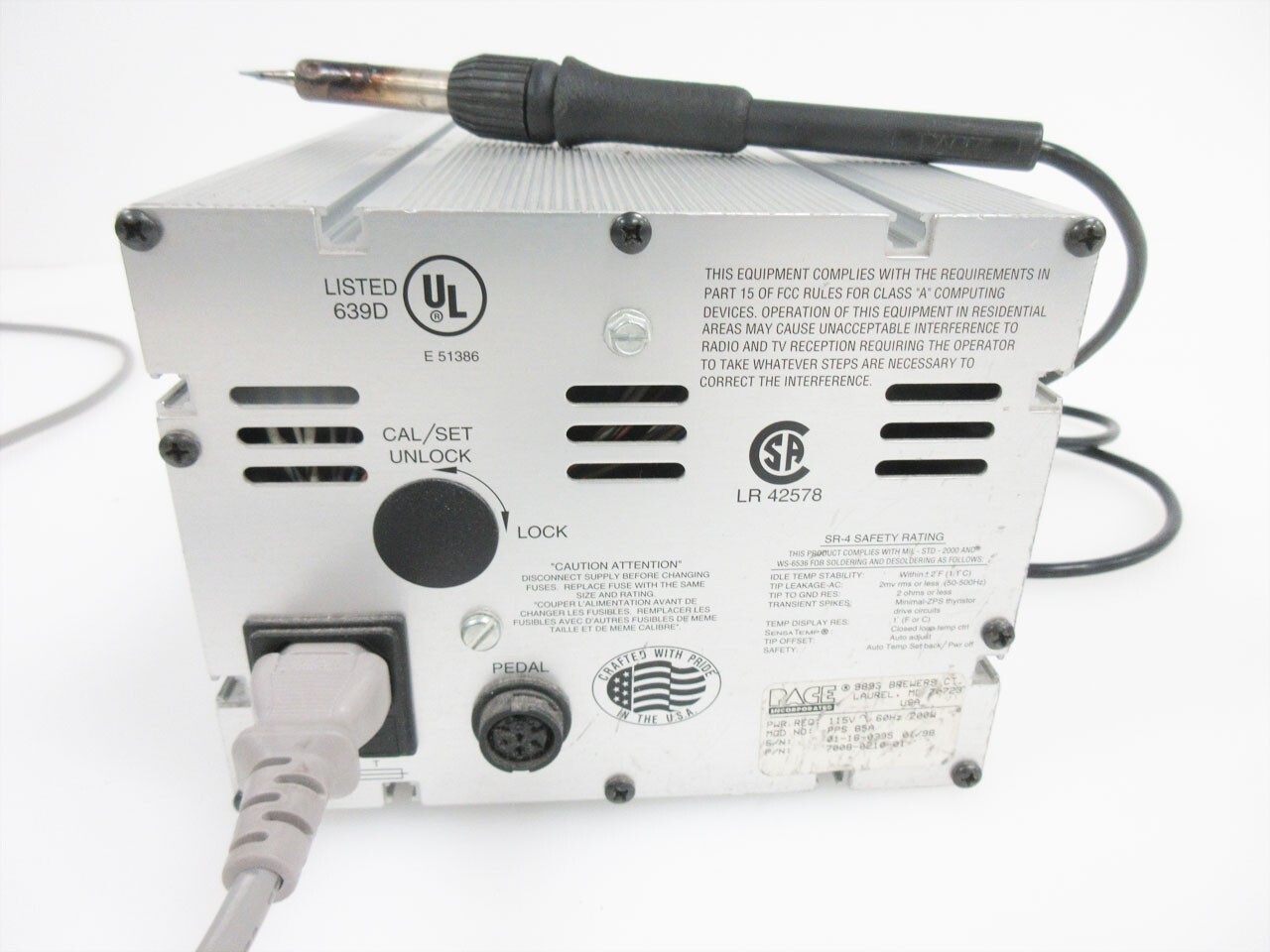 PACE MBT PPS 85A 3 CHANNEL SYSTEM WITH SOLDER PENCIL