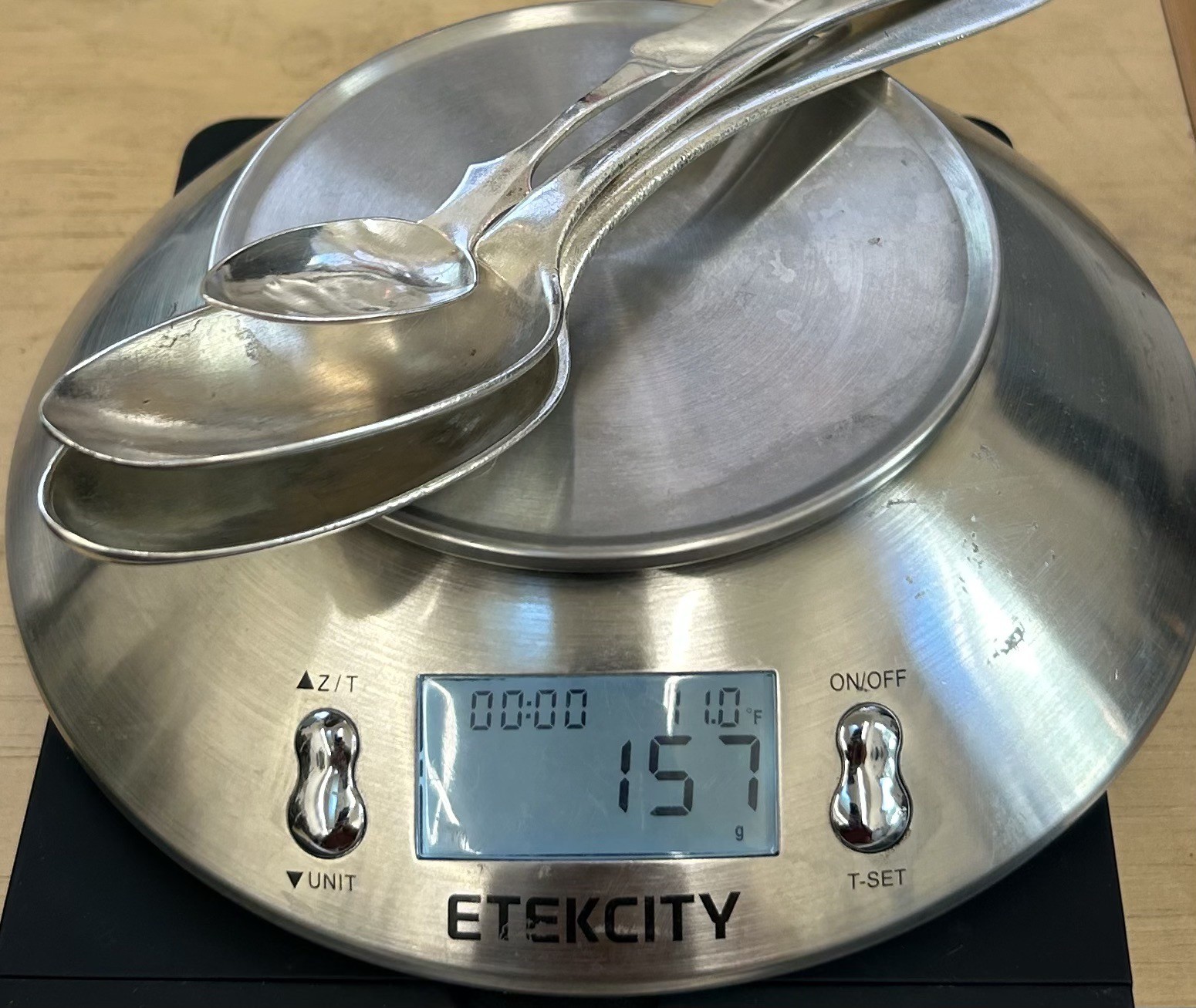 Lot of 3 Antique .750 Silver Spoons 157 Grams Scrap