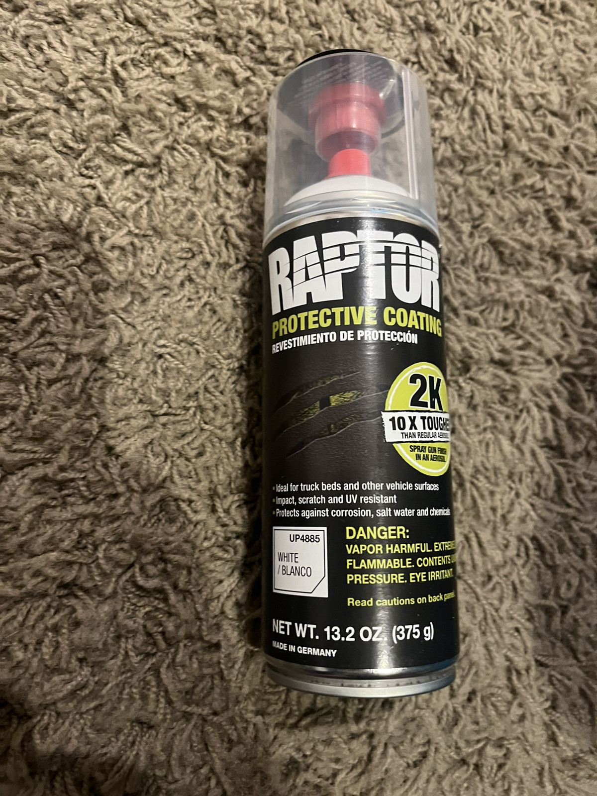 U-POL Raptor 2K UP4885 White Bedliner Protective Coating, 8-13.2 oz. Aerosol Can