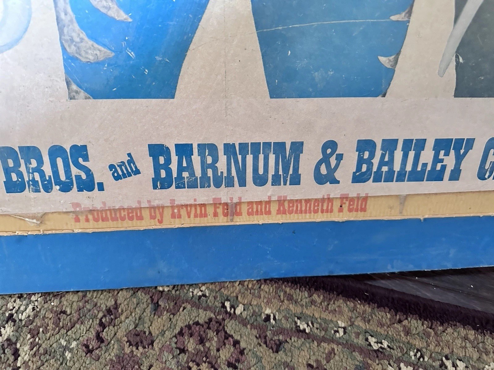 Autographed Poster Gunther Gebel Williams Ringling Brothers Circus Matted Signed