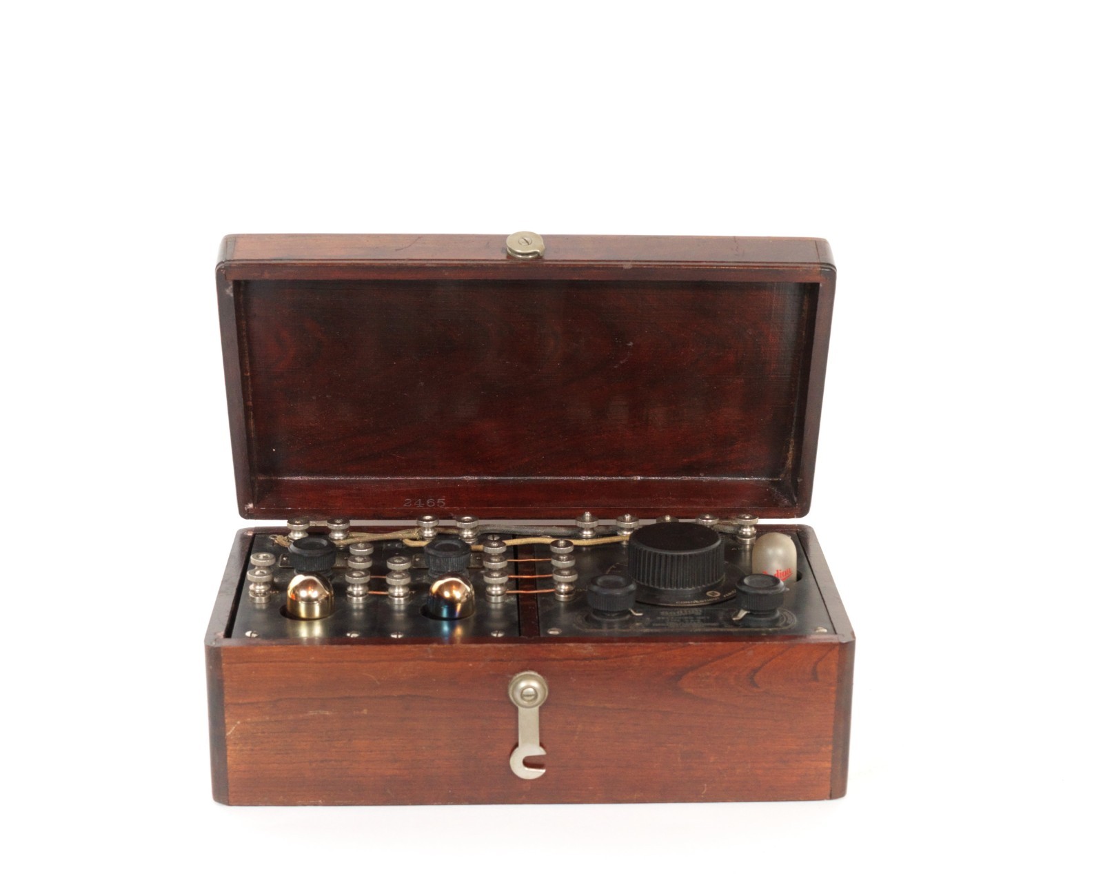 Near Mint 1923 Sodion DR-6 Radio w/Amps, Antenna, Rainbow Tubes & S-13 * Works