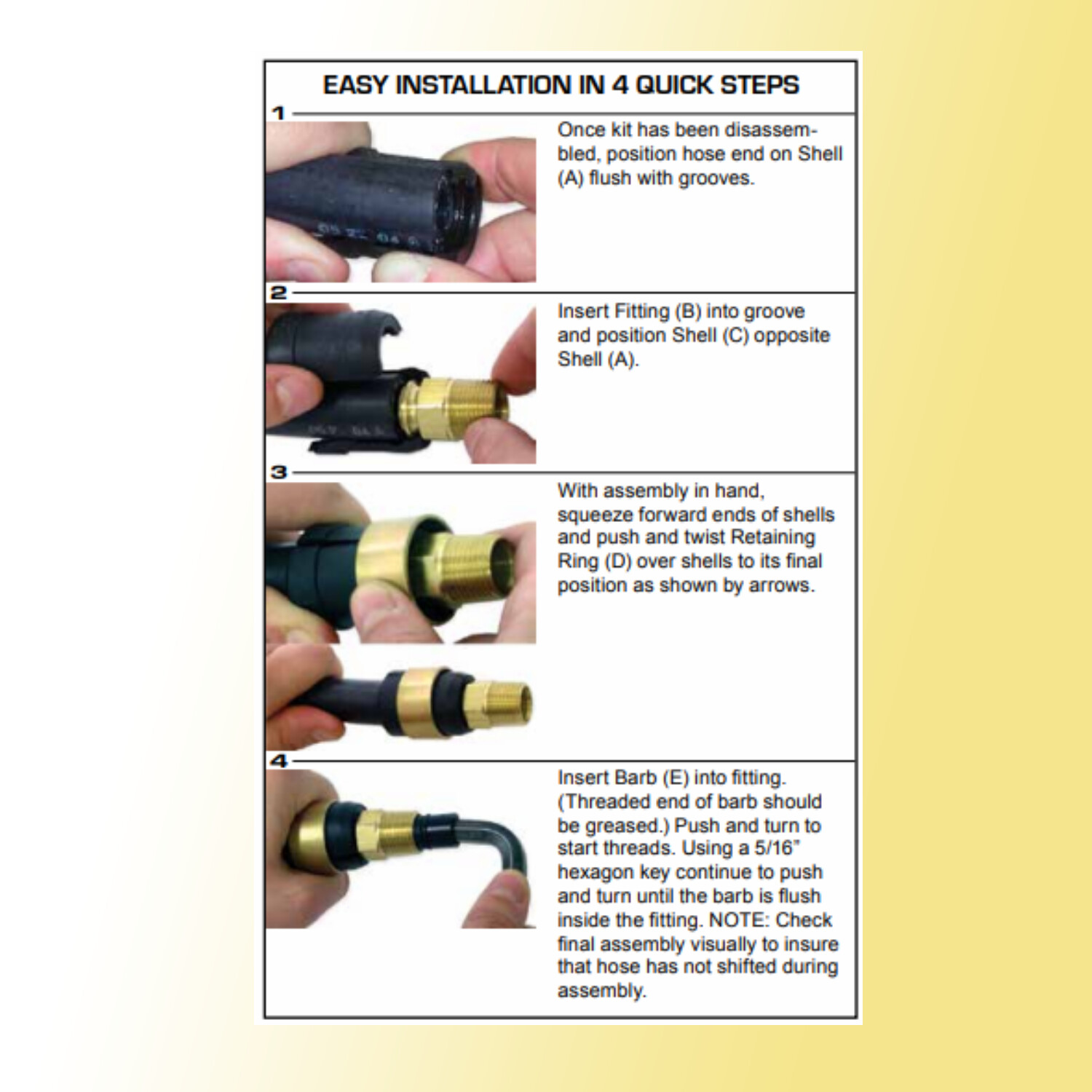 20 PCS air hose repair kit (3/8" NPT)