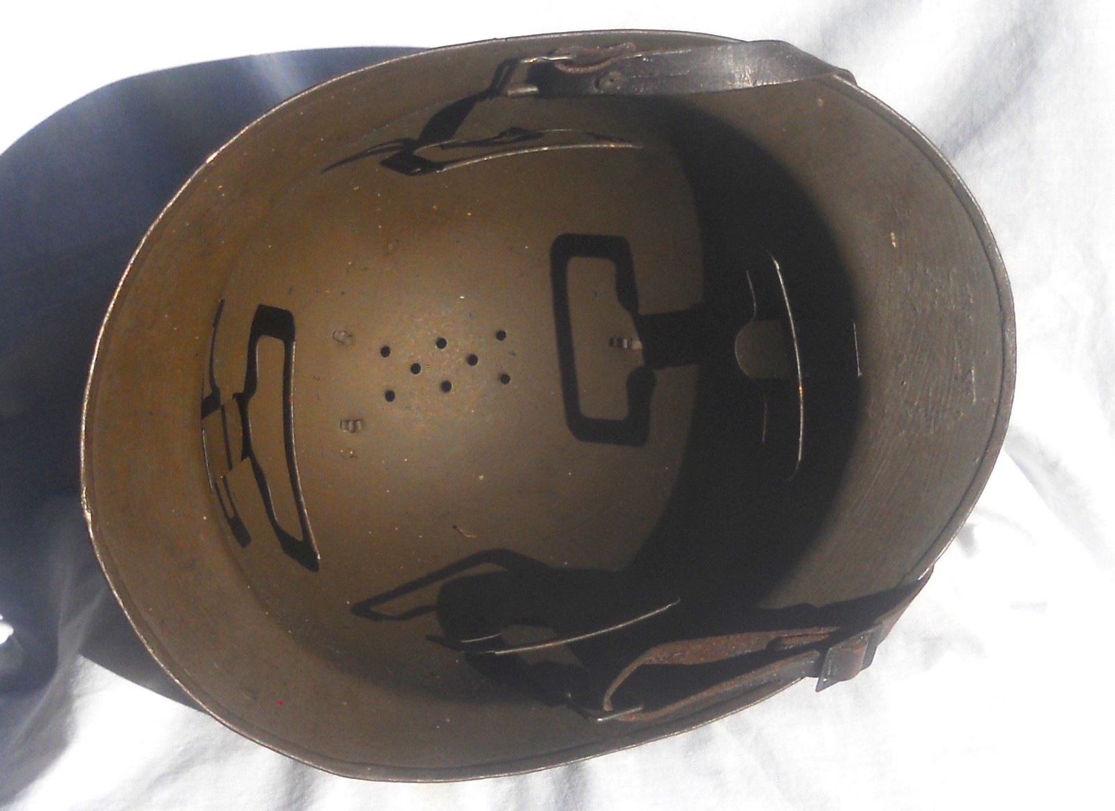 Helmet model 1926 artillery chin strap and cap