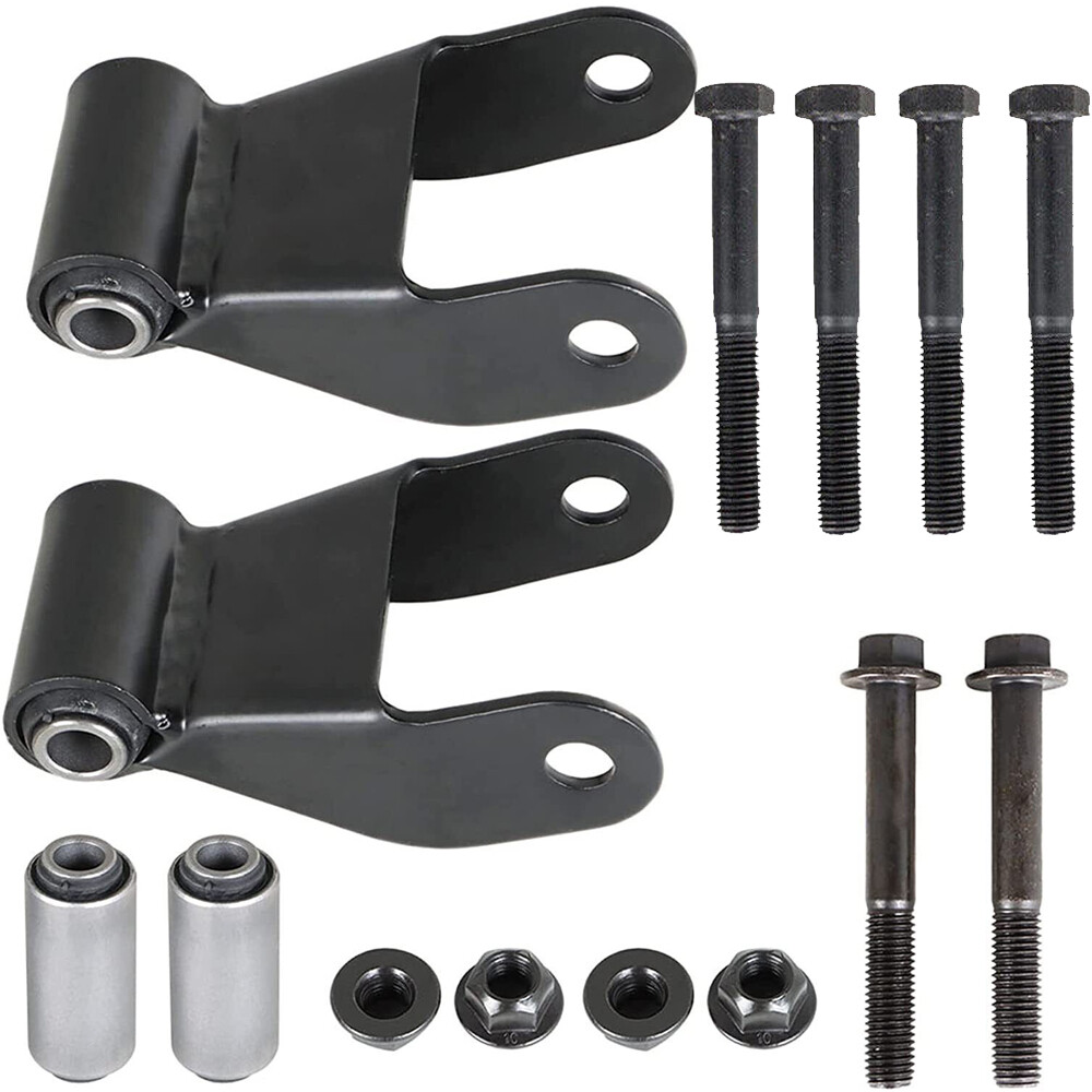 Rear Leaf Spring Hanger Bracket and Shackle Kit For Chevy Silverado GMC Sierra