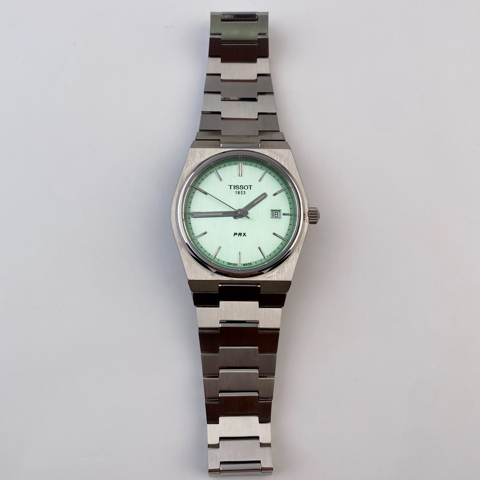 Tissot PRX 40mm Swiss Quartz Watch T137.410.11.091.01 Stainless Steel Green Dial