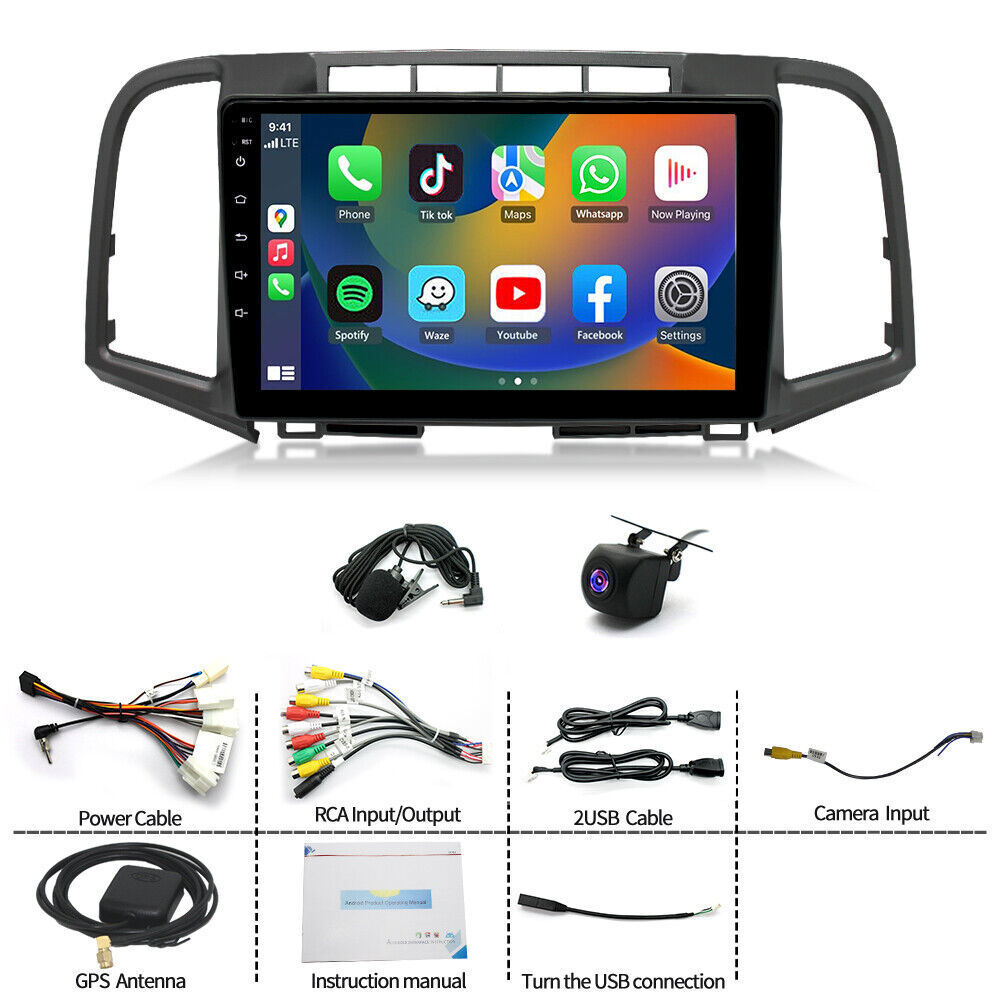 64GB For Toyota Venza 2008-2016 Apple Carplay Android 13 Car Stereo Radio GPS