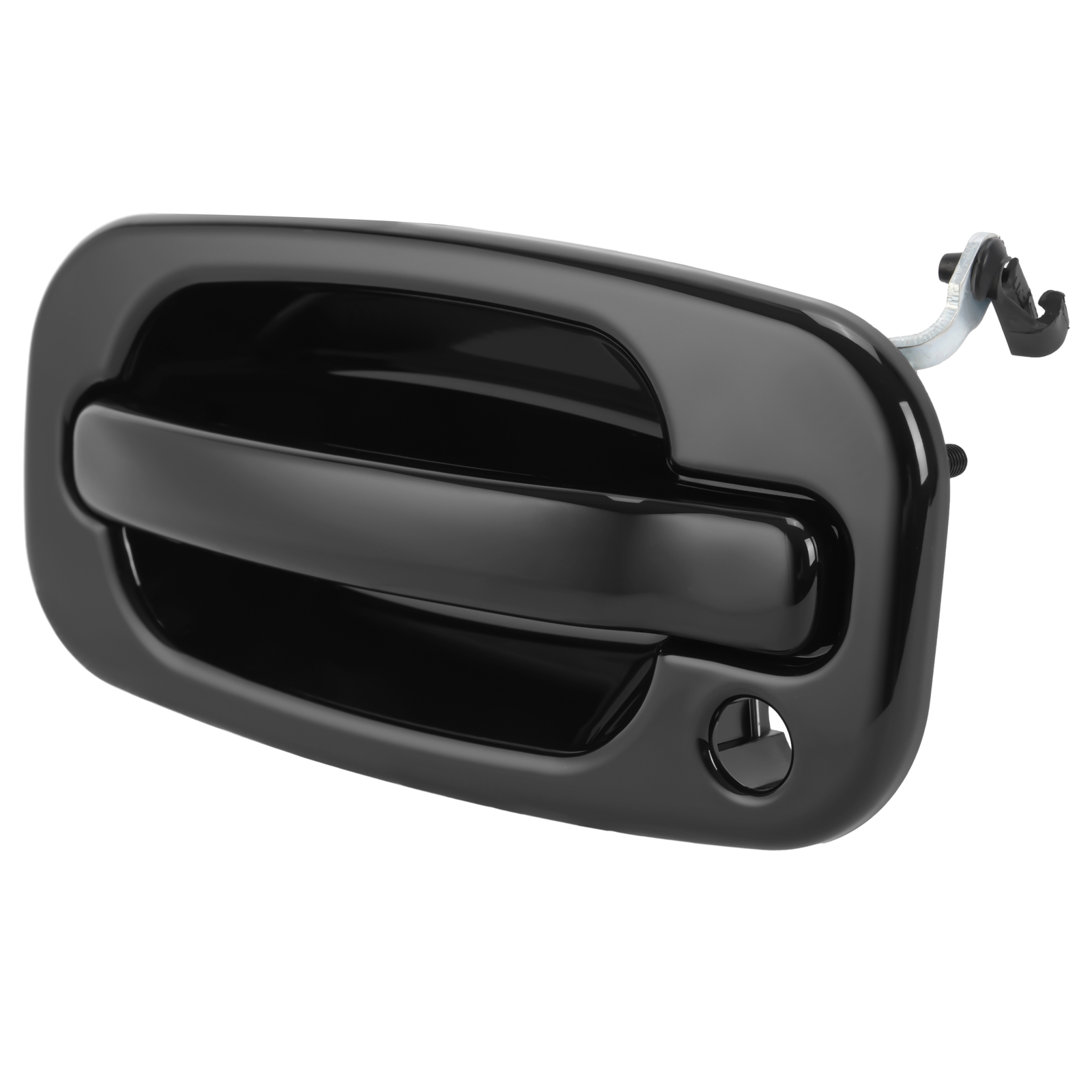 4Pcs NEW Outside Door Handles Set Painted Black For Silverado Tahoe Sierra 99-06