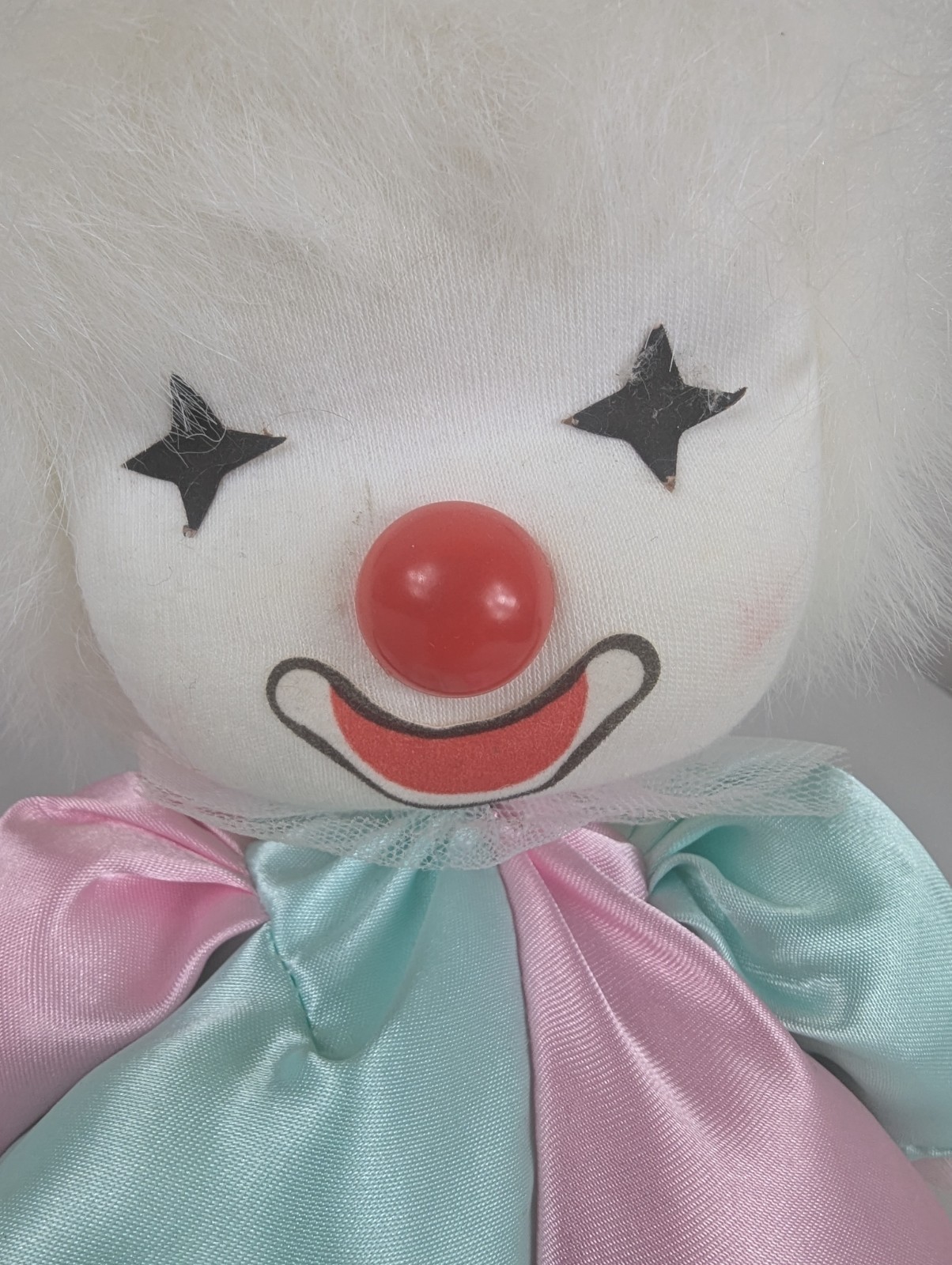 Vtg 80s Clown Wind Up Musical Doll Moveable Head Collectible Circus Poter WORKS