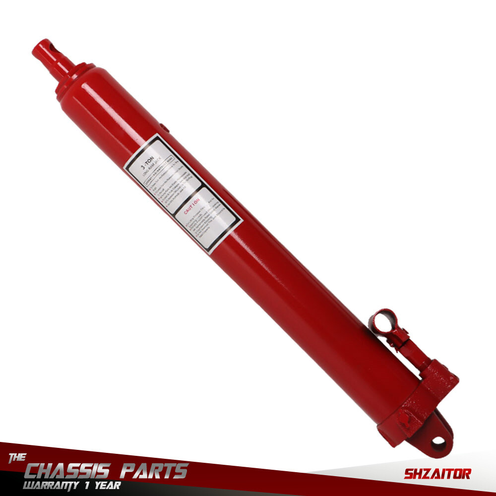 For Engine Lift Hoist Cherry Picker 3 Ton Hydraulic Long Ram Jack Manual Pump