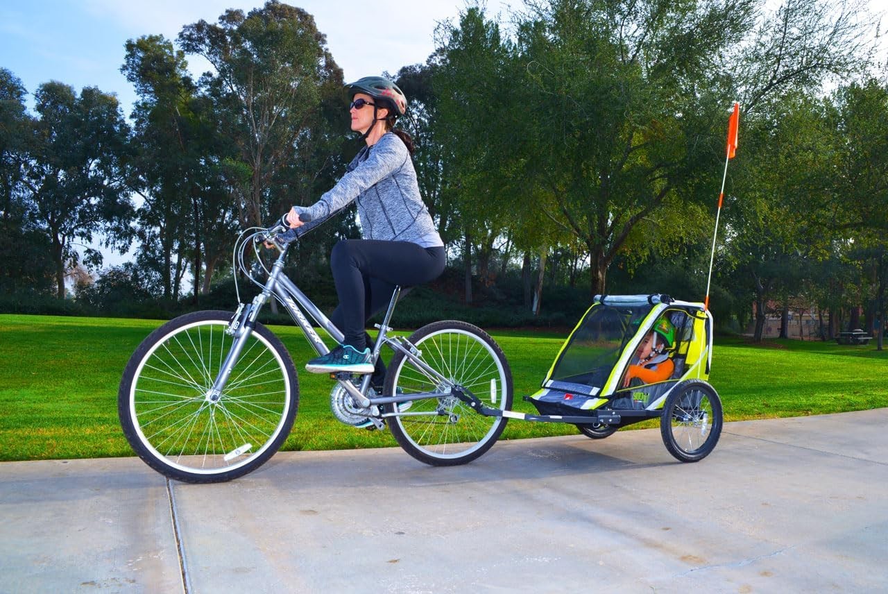 Allen Sports Deluxe Steel Child Trailer - Green (Open Box)