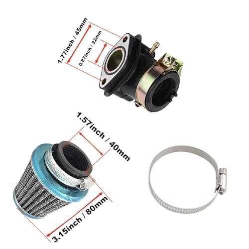 PD24J GY6 Carburetor for Moped ATV Go Kart Scooter Kazuma Taotao Roketa SunL