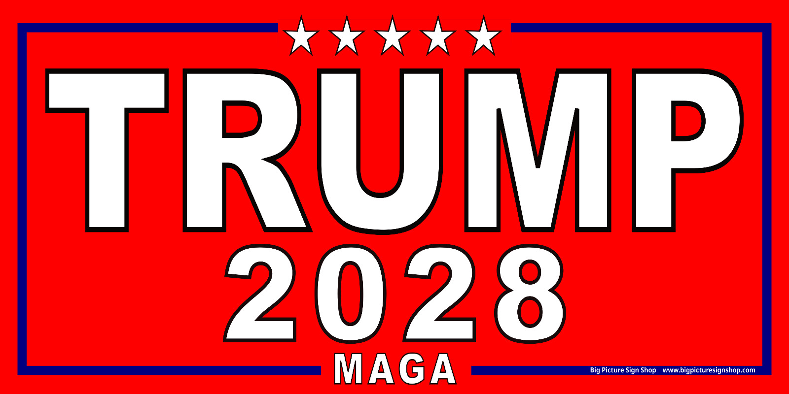 TRUMP 2028 - HUGE & VERY LARGE -RED Banners - Reinforced Vinyl -USA MADE QUALITY