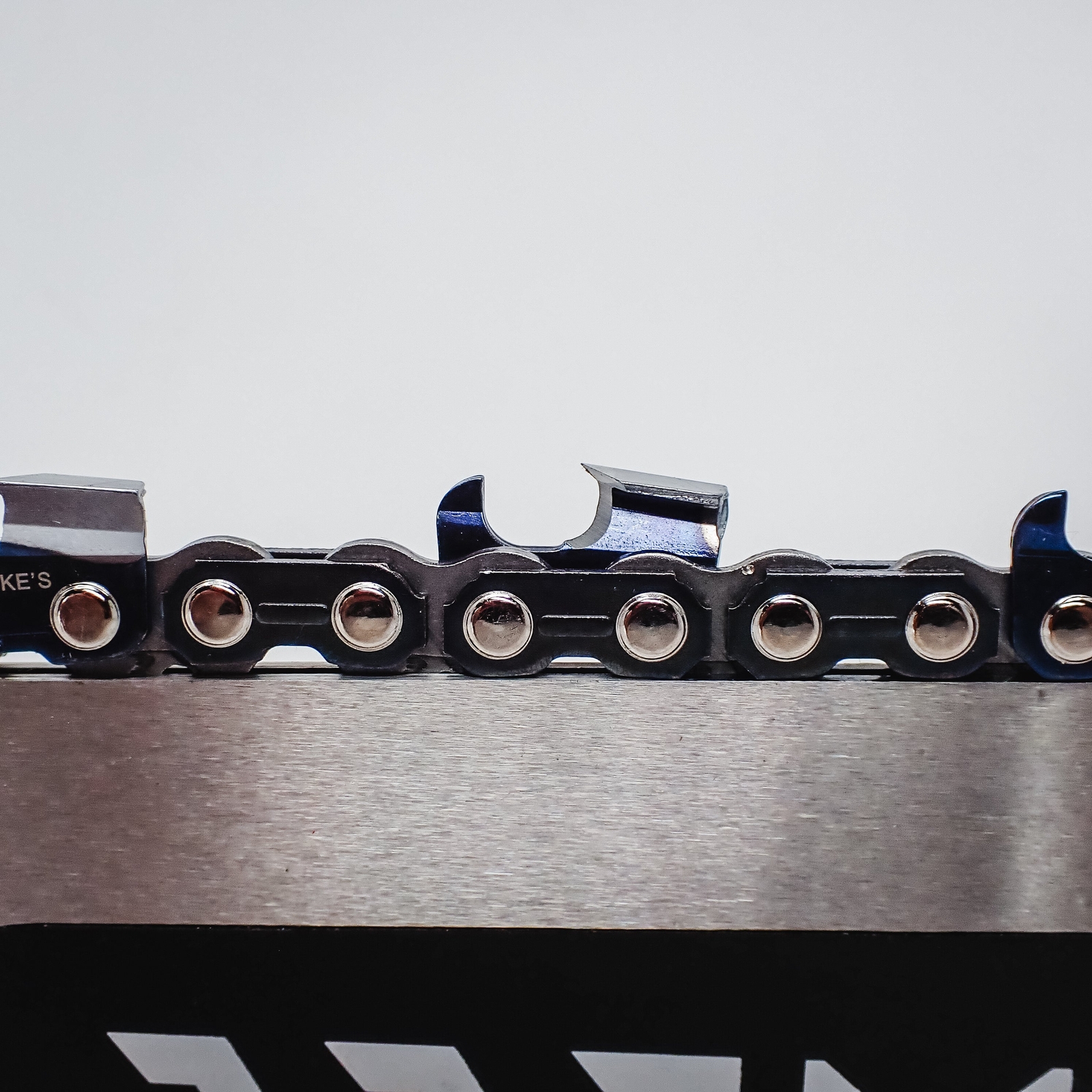 THE DUKE'S BAR AND FULL CHISEL HARD CHROME CHAIN COMBO