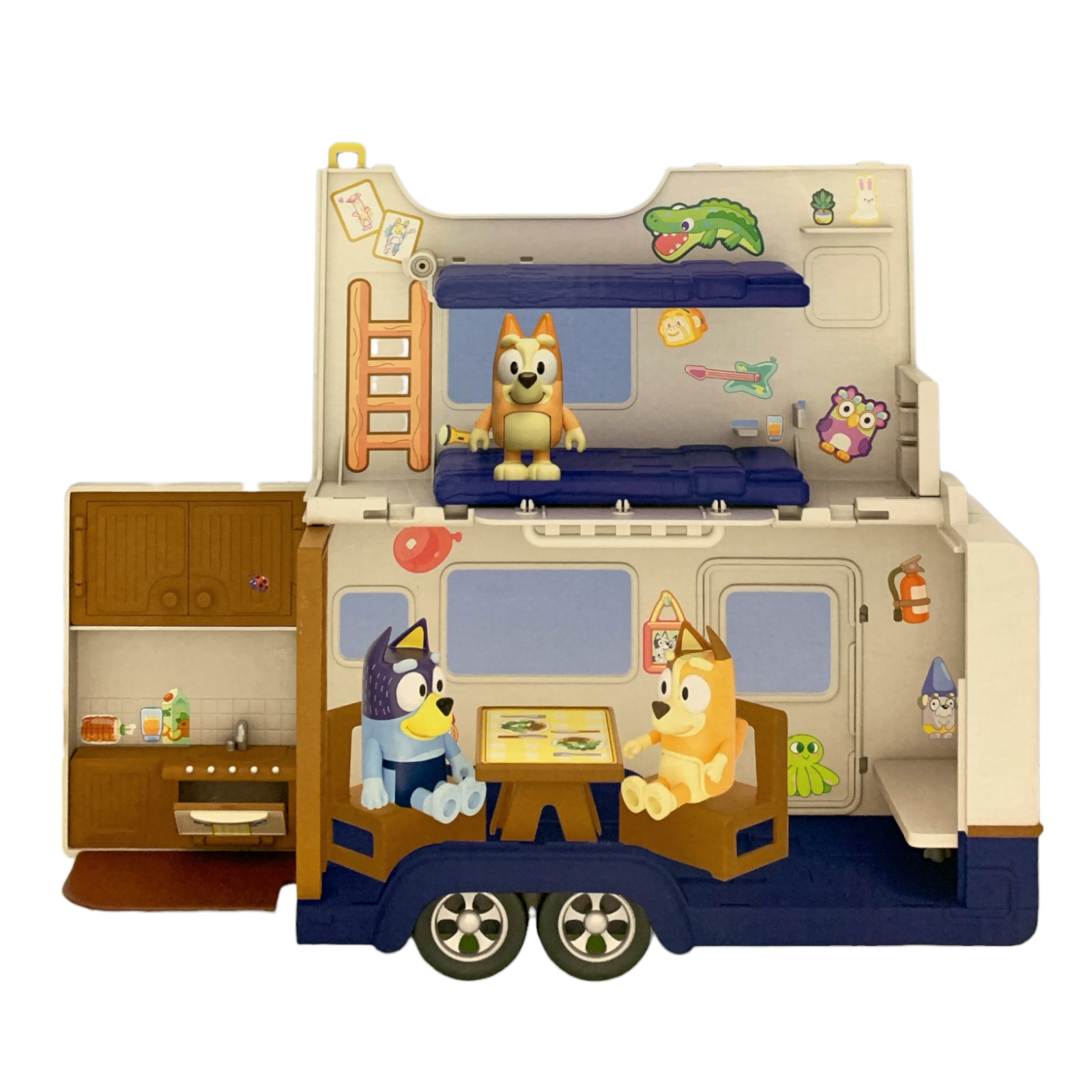 Bluey's Family Camping Cookout 15-Piece Transforming Playset, Ages 3+