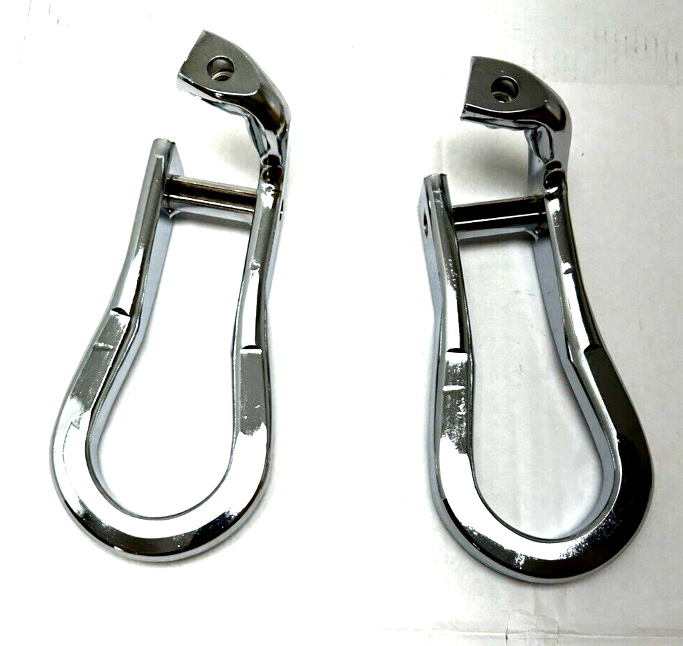 84072464 OEM GM Chrome Recovery Tow Hooks 15-2019 Silverado Sierra 2500 3500 HD