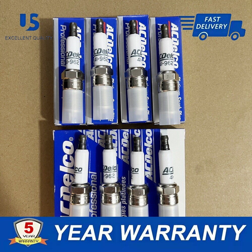 8Pcs OEM 41-962 Platinum Spark Plugs Fit for Sierra Chevy Silverado 19299585 USA
