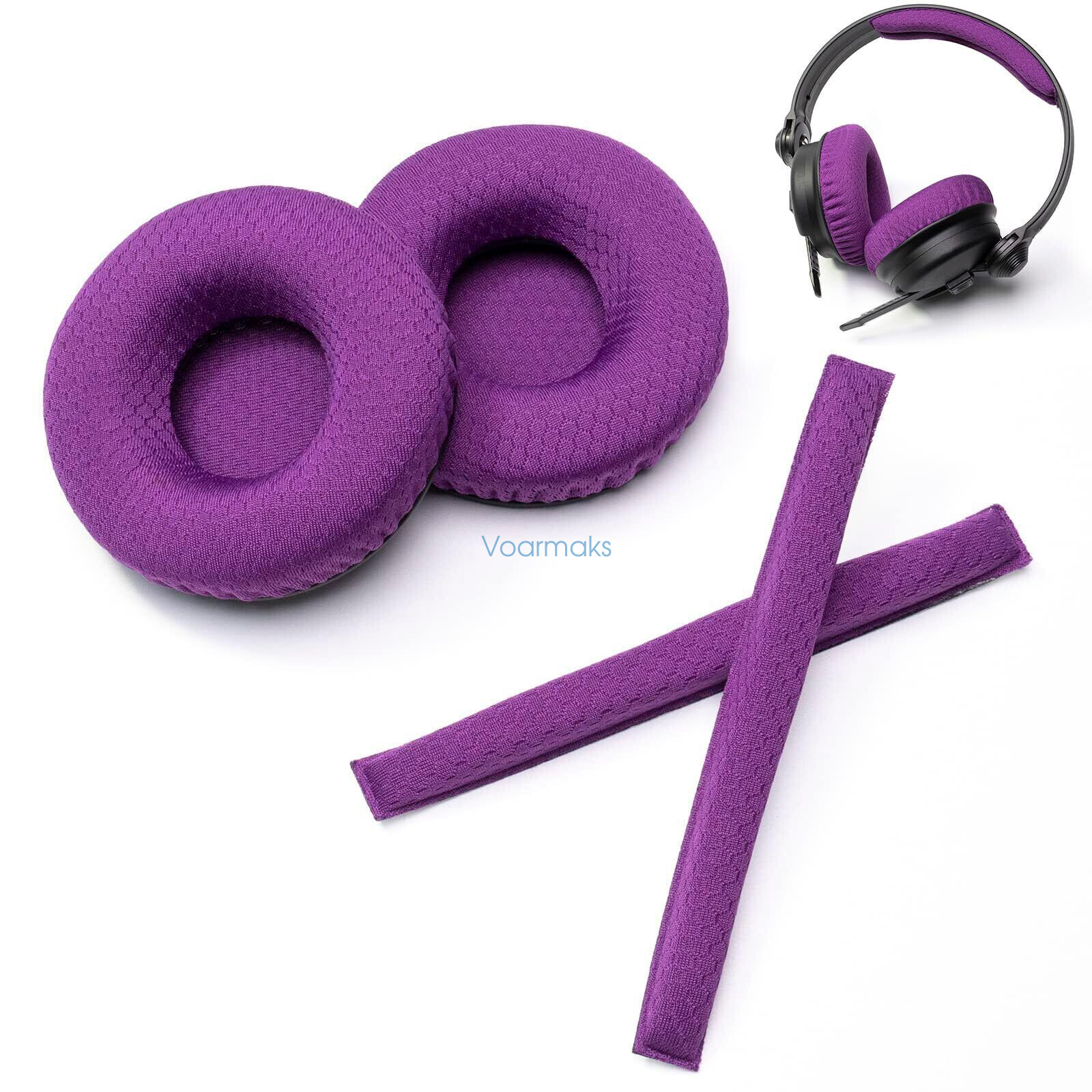 Ear Pads For Sennheiser HD25-Kit Rainbow Headband Cushions Foam Covers