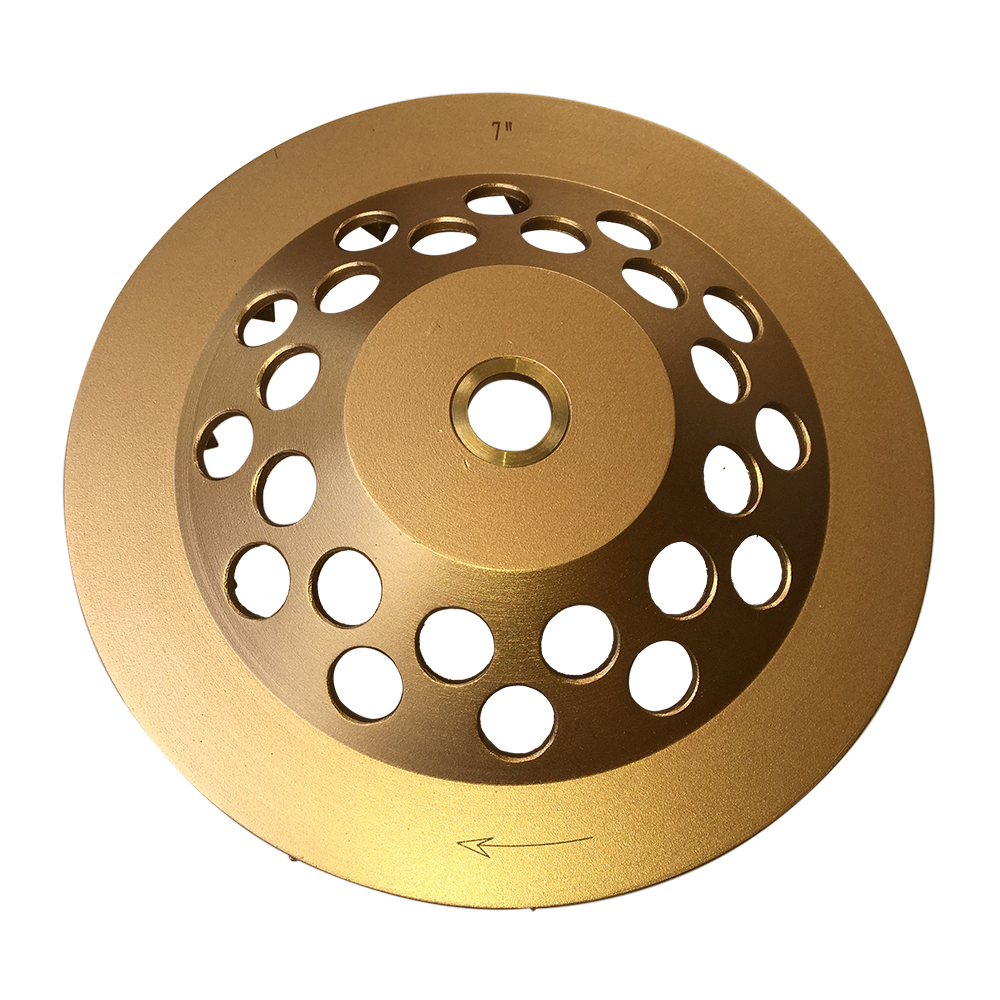 7" Concrete Grinding Cup Wheels 12 Diamond Abrasive Seg 7/8"-5/8" Arbor