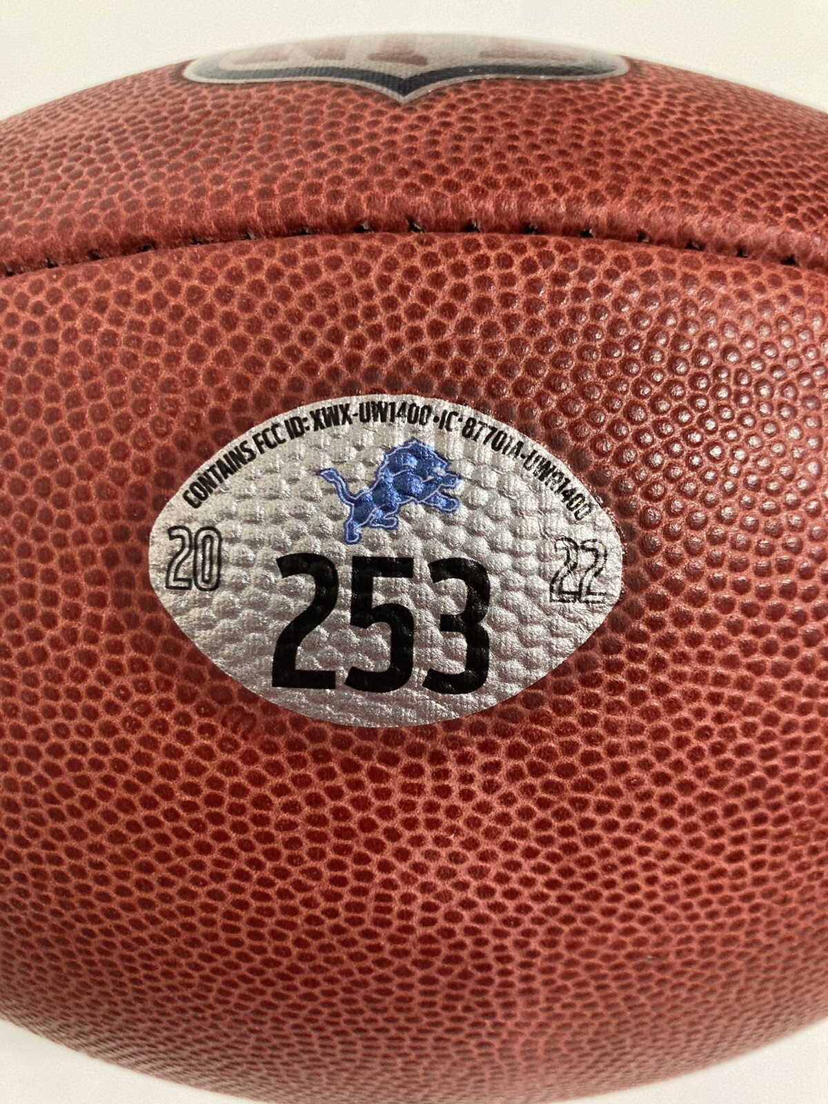 2022 Detroit Lions NFL Football #265 Signed Amon-Ra St. Brown