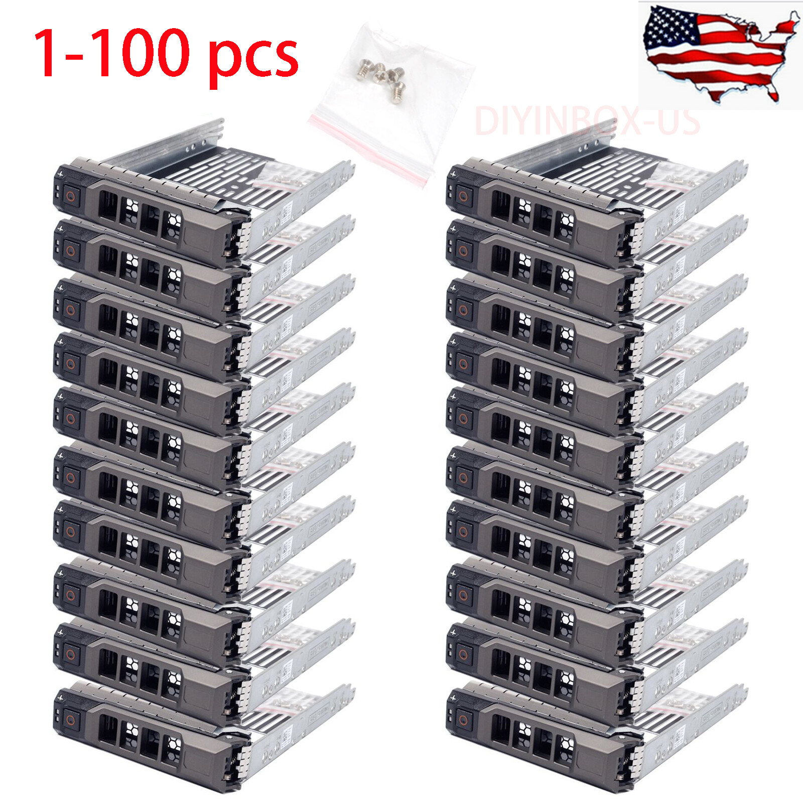 Lot F238F 3.5" Drive Caddy Sled For Dell R720 R710 R730 R630 R420 T610 T620 R410