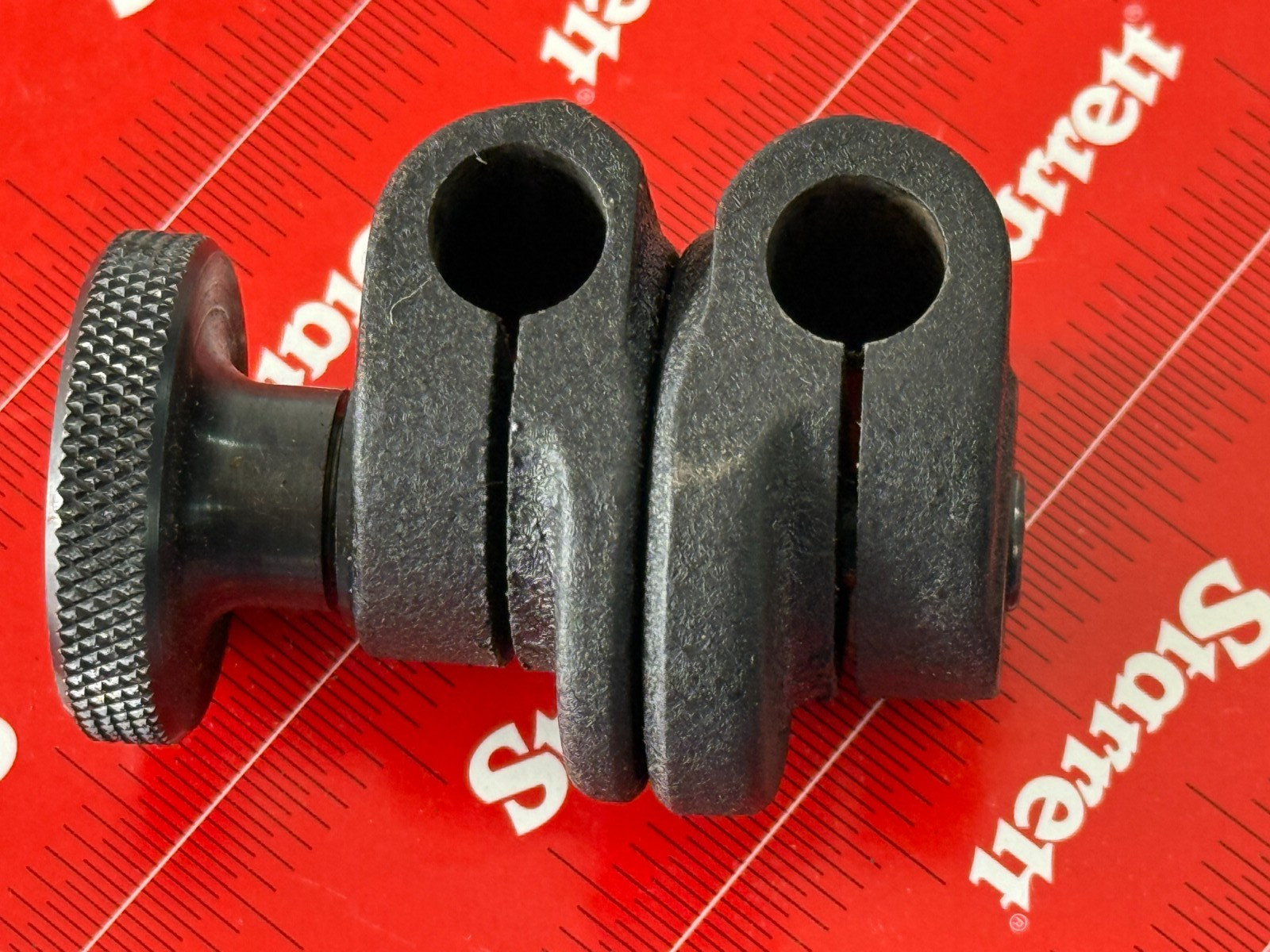 Starrett 657H ( 1/2lb! ) Heavy Duty 3/8" Swivel Post Snug Clamp For 657 mag base