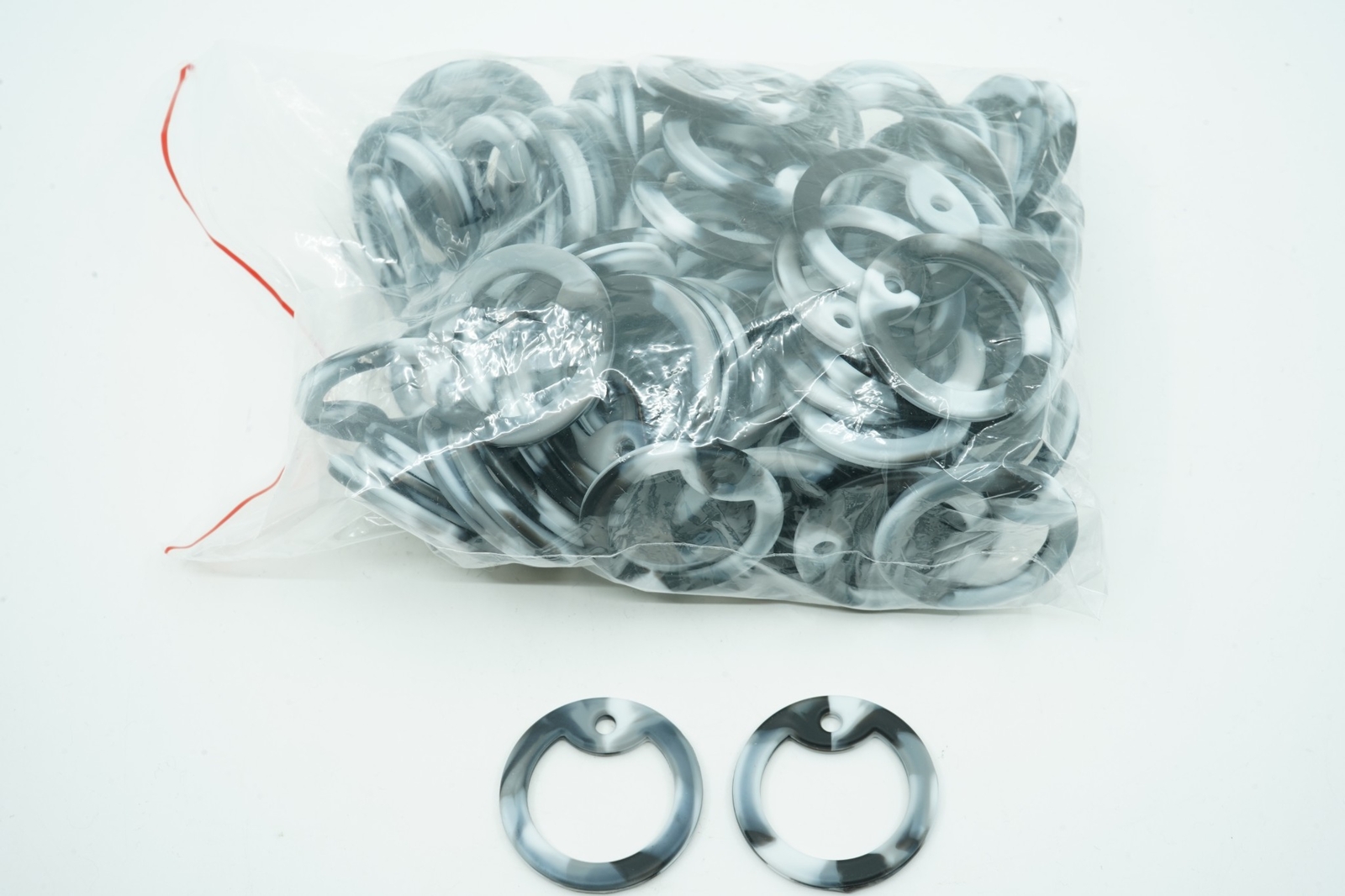 Bag of 100 Army Combat Camo Silicone Military Army Dog Tag Rubber Silencers