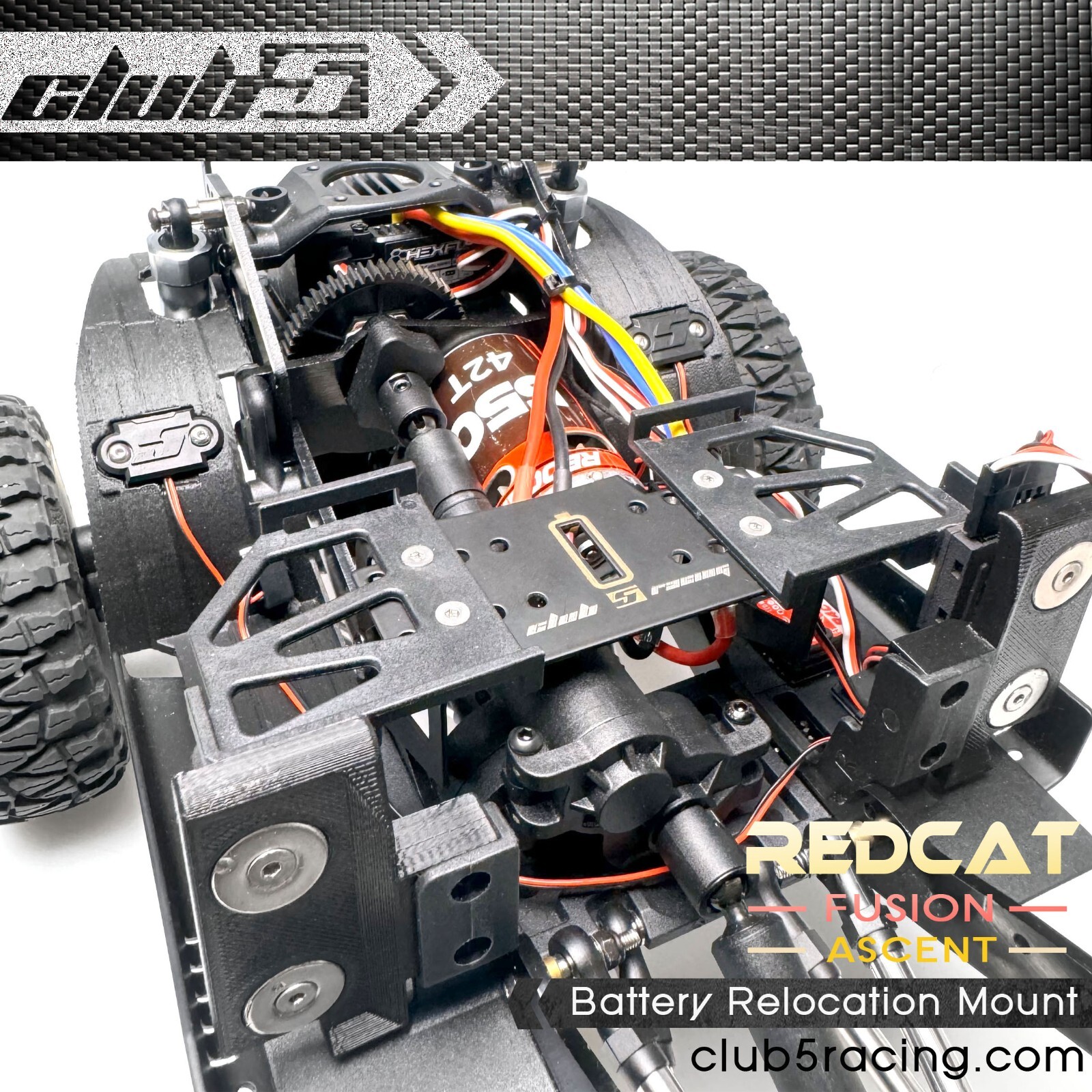 Battery Relocation Mount for Redcat Fusion