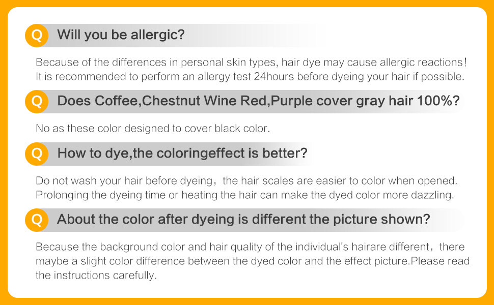 Hair Dye Shampoo 3 in 1 for Women & Men 100% Gray Hair Coverage Champu Con Tinte