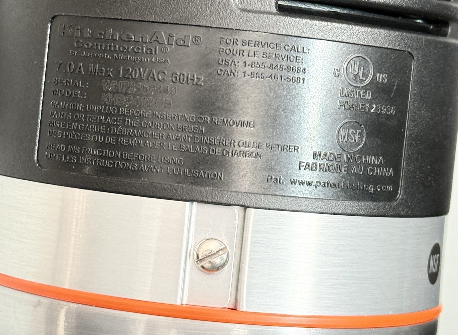 KitchenAid KHBC412OB Commercial 400 Series Immersion Blender – 12 inch