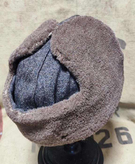 ORIGINAL WW2 RKKA RED ARMY SOLDIER OFFICER WINTER CAP USHANKA RARE 1940s