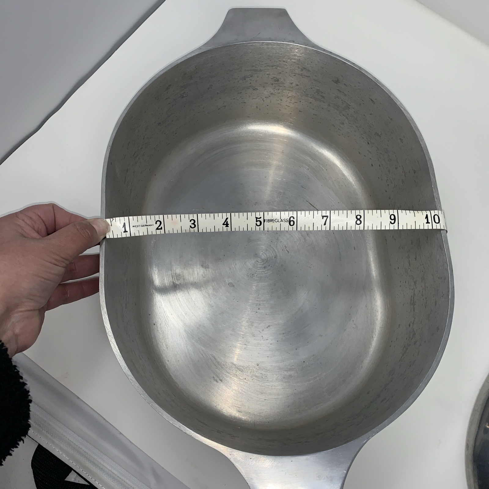 Royalty TM Nasco Oval Roasting, VTG Braising Dutch Oven Heavy Aluminum, Korea