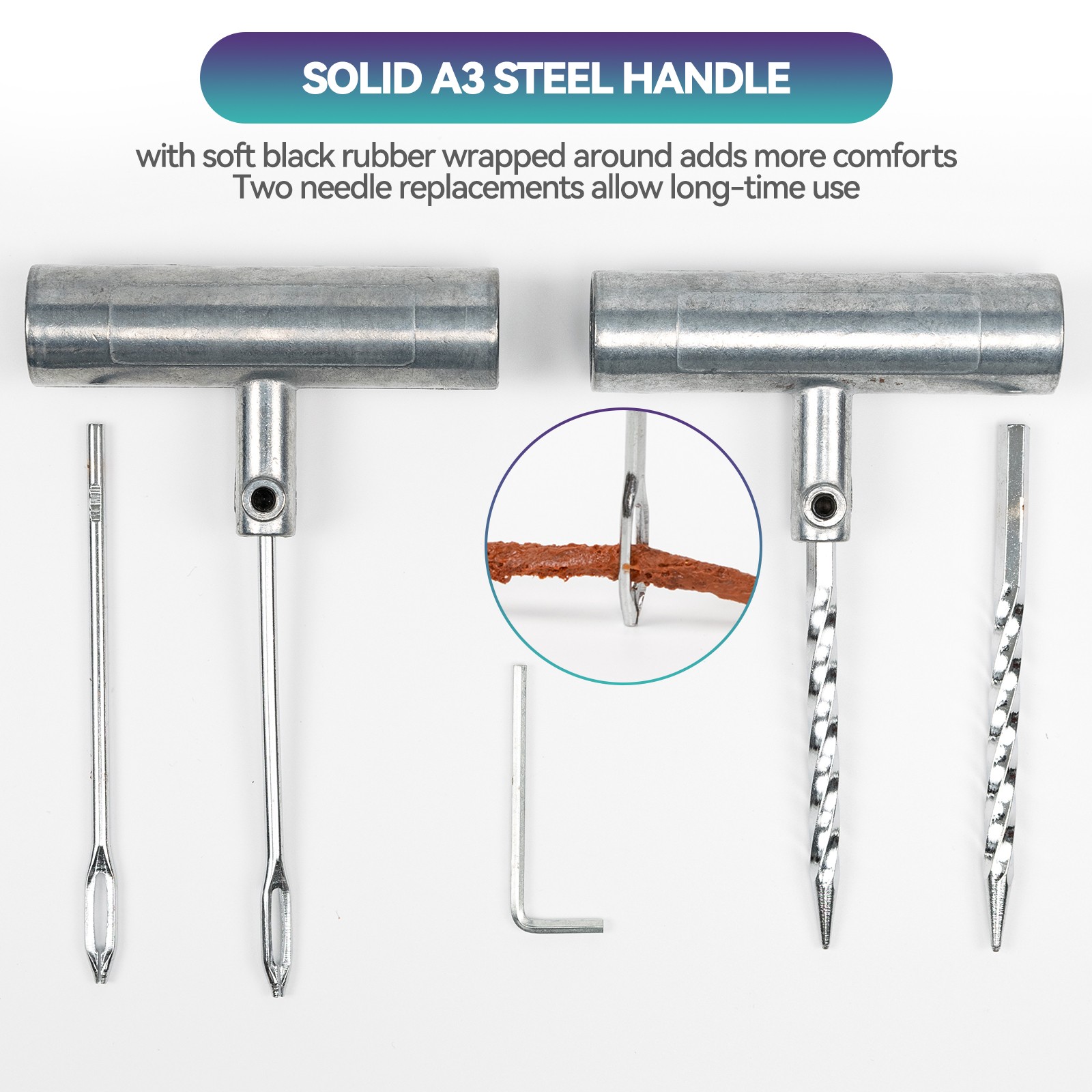 Electric Hydraulic Floor Jack 5 Ton 12V w/ Tire Inflator Air Pump Repair Kit Car